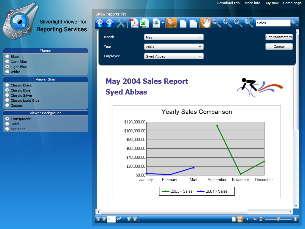   ( ) Silverlight Viewer for Reporting Services Professional Edition #1