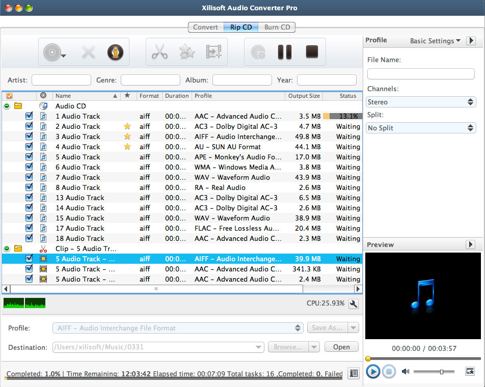   ( ) Xilisoft Audio Converter  Mac #1