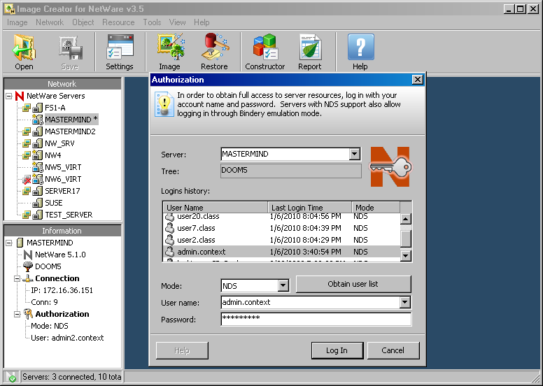  ( ) Novell NetWare Revisor   50  #7