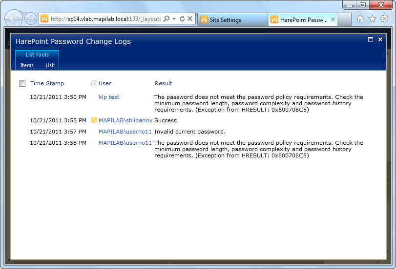   ( ) HarePoint Password Change for SharePoint #2