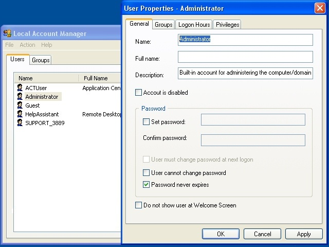   ( ) Local Account Manager 2.3.1 #1