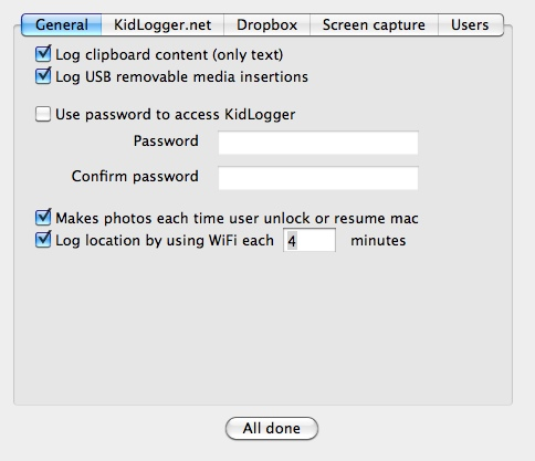   ( ) Kidlogger  Mac 1.3 #1