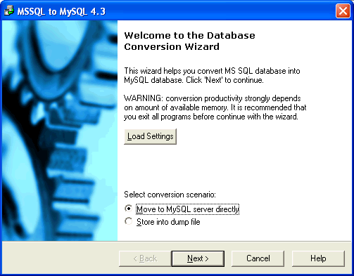 Скриншот программы (версии софта) MSSQL-to-MySQL 7.1 #1