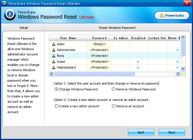   ( ) Windows Password Reset Ultimate #1