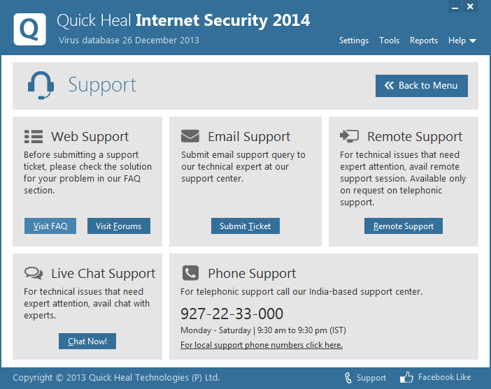   ( ) Quick Heal Internet Security 2014 #10