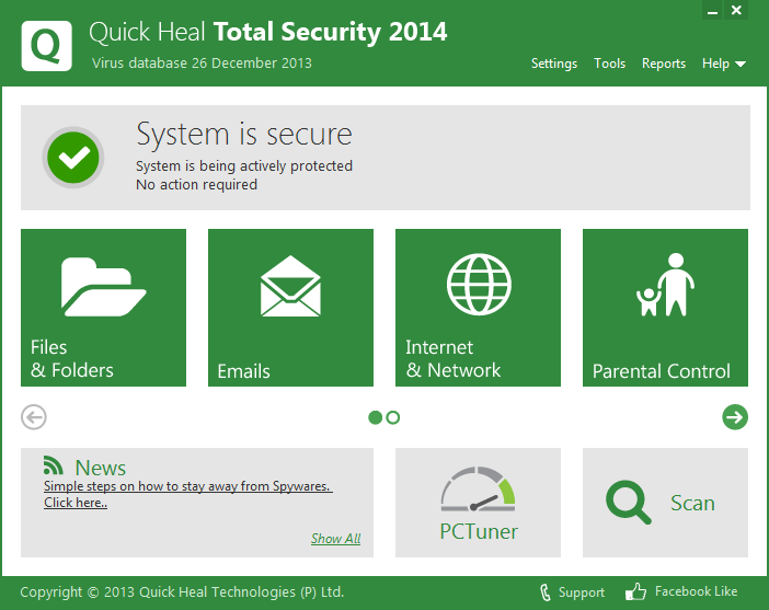   ( ) Quick Heal Total Security 2014 #11