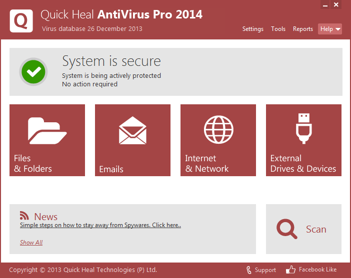   ( ) Quick Heal Antivirus Pro 2014 #10