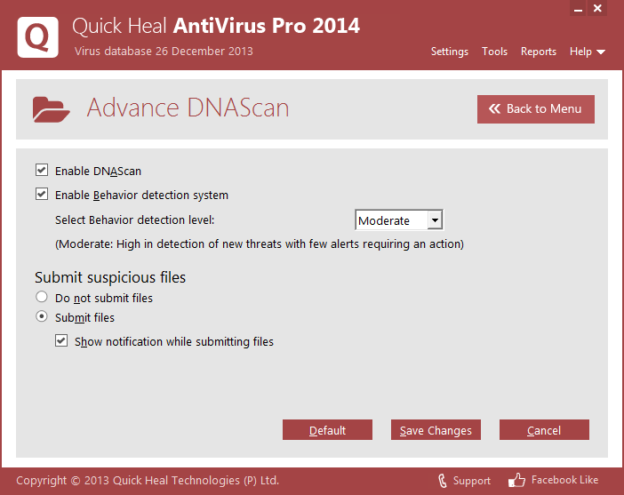   ( ) Quick Heal Antivirus Pro 2014 #8