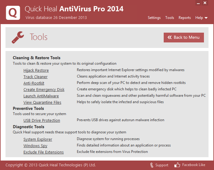   ( ) Quick Heal Antivirus Pro 2014 #5