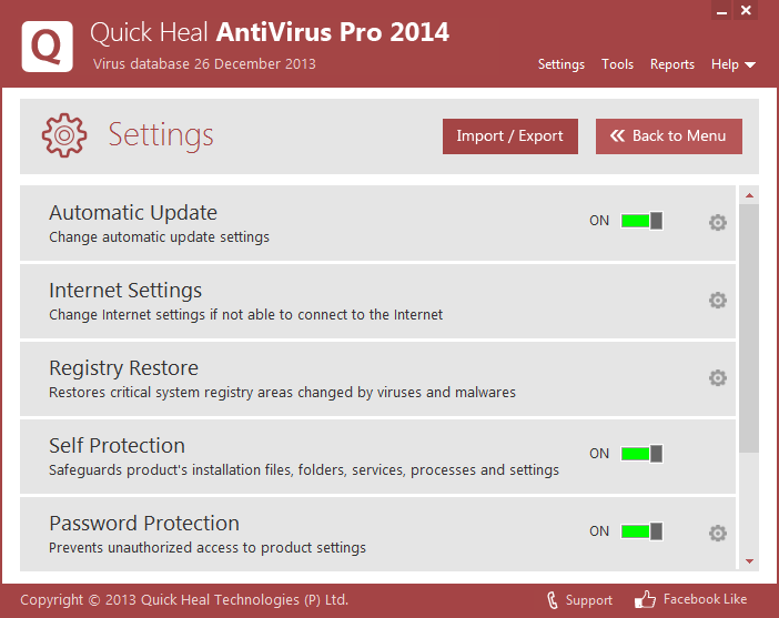   ( ) Quick Heal Antivirus Pro 2014 #4