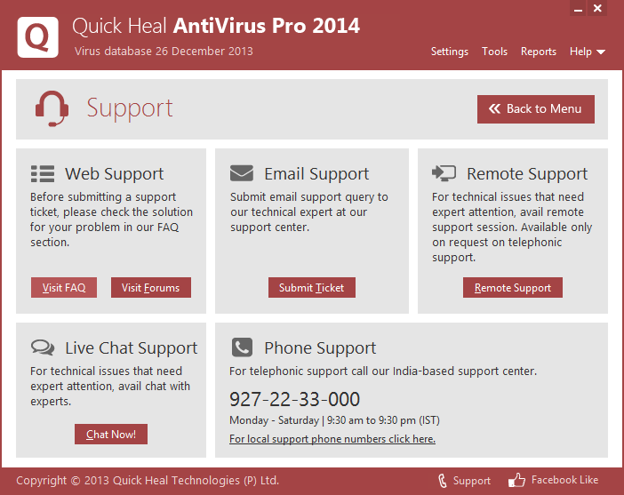   ( ) Quick Heal Antivirus Pro 2014 #1
