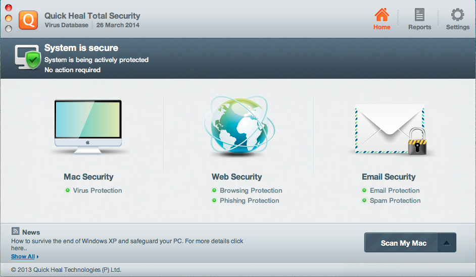   ( ) Quick Heal Total Security for Mac   2014 #9