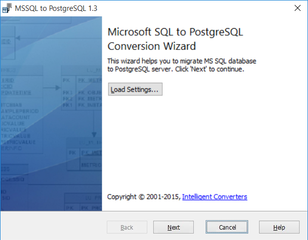 Скриншот программы (версии софта) MSSQL-to-Postgres 3.1 #1