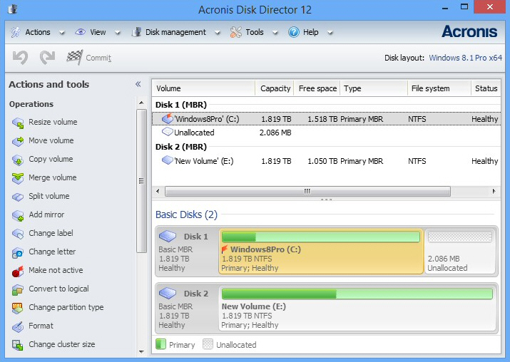   ( ) Acronis Disk Director 11 Advanced Workstation #2