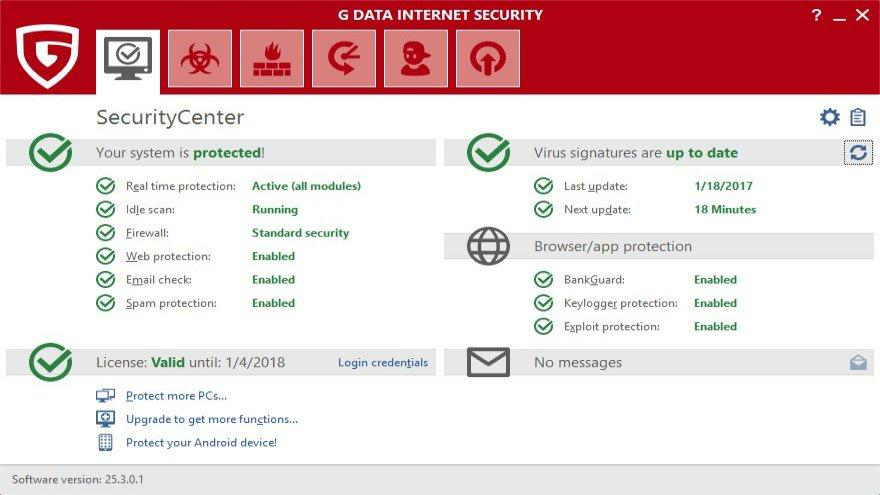   ( ) G DATA Internet Security #1